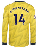 Pierre-Emerick Aubameyang Arsenal Long Sleeve 19/20 Away Jersey
