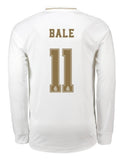 Gareth Bale Real Madrid Long Sleeve 19/20 Home Jersey