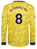 Dani Ceballos Arsenal Long Sleeve 19/20 Away Jersey