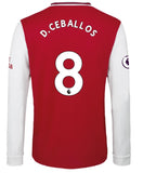 Dani Ceballos Arsenal Long Sleeve 19/20 Home Jersey