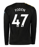 Phil Foden Manchester City Long Sleeve 19/20 Away Jersey