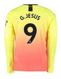 Gabriel Jesus Manchester City Long Sleeve 19/20 Third Jersey