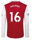 Rob Holding Arsenal Long Sleeve 19/20 Home Jersey