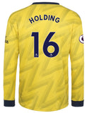 Rob Holding Arsenal Long Sleeve 19/20 Away Jersey