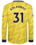 Sead Kolasinac Arsenal Long Sleeve 19/20 Away Jersey
