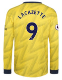 Alexandre Lacazette Arsenal Long Sleeve 19/20 Away Jersey