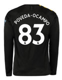 Ian Poveda Manchester City Long Sleeve 19/20 Away Jersey