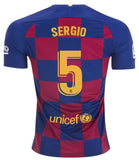 Sergio Busquets Barcelona 19/20 Home Jersey