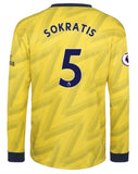 Sokratis Papastathopoulos Arsenal Long Sleeve 19/20 Away Jersey