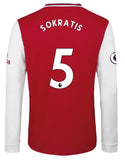 Sokratis Papastathopoulos Arsenal Long Sleeve 19/20 Home Jersey