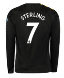 Raheem Sterling Manchester City Long Sleeve 19/20 Away Jersey