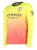 David Silva Manchester City Long Sleeve 19/20 Third Jersey