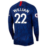 Willian Borges da Silva Chelsea Long Sleeve 19/20 Home Jersey