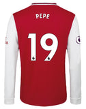 Nicolas Pepe Arsenal Long Sleeve 19/20 Home Jersey