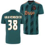 Ajax FC Ryan Gravenberch 19/20 Away Jersey