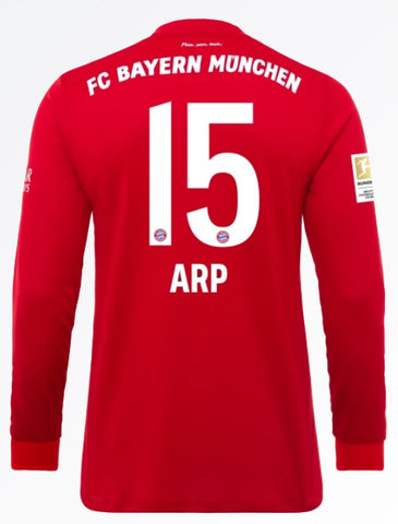 Jann-Fiete Arp Bayern Munich 19/20 Long Sleeve Home Jersey