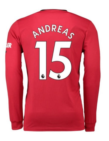 Andreas Pereira Manchester United 19/20 Long Sleeve Home Jersey