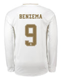 RM Benzema Long Sleeve 19/20 Home Jersey