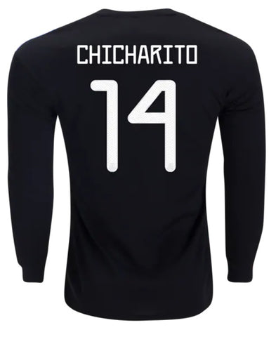 Chicharito Mexico 2019 Long Sleeve Home Jersey