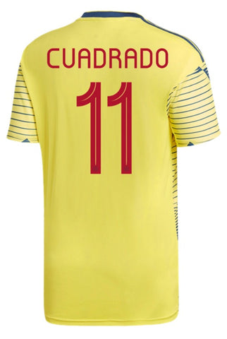 Cuadrado Colombia 2019 Home Jersey