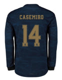 Casemiro Real Madrid Long Sleeve 19/20 Away Jersey