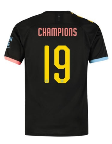 Manchester City Champions 19/20 Away Jersey Cup Print
