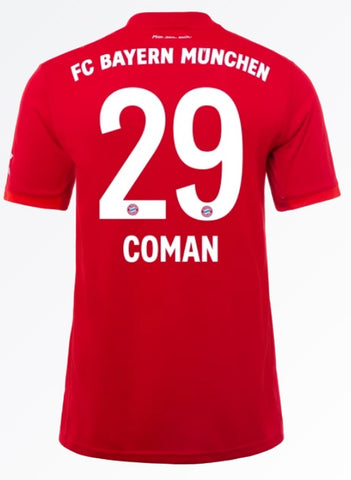 Kingsley Coman Bayern Munich 19/20 Home Jersey