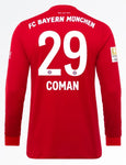 Kingsley Coman Bayern Munich 19/20 Long Sleeve Home Jersey