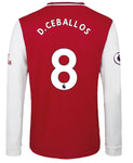 Dani Ceballos Arsenal Long Sleeve 19/20 Home Jersey