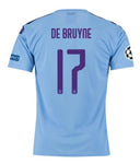 Kevin De Bruyne Manchester City UEFA 19/20 Home Jersey