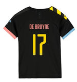 Man City De Bruyne Youth 19/20 Club Font Away Jersey