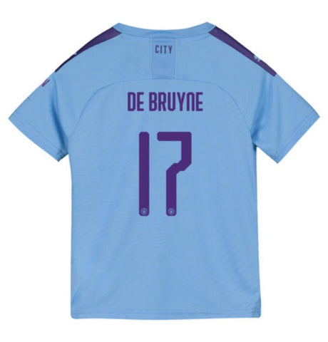 Kevin De Bruyne Manchester City Youth 19/20 Club Font Home Jersey