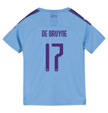 Kevin De Bruyne Manchester City Kids 19/20 Club Font Home Jersey