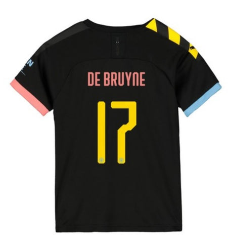 Kevin De Bruyne Manchester City Youth 19/20 Club Font Away Jersey
