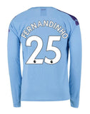 Fernandinho Manchester City LS 19/20 Home Jersey