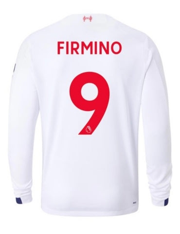 Roberto Firmino Liverpool 19/20 Away Long Sleeve Jersey