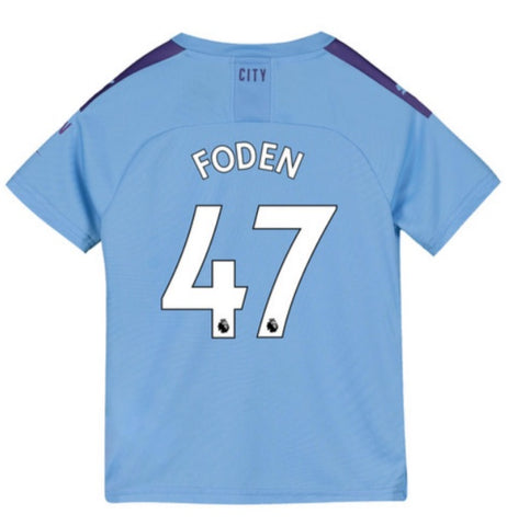 Phil Foden Manchester City Youth 19/20 Home Jersey