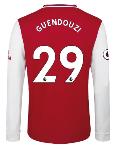 Matteo Guendouzi Arsenal Long Sleeve 19/20 Home Jersey