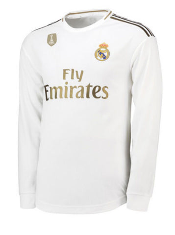 Real Madrid 19/20 Long Sleeve Home Jersey