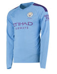 Philippe Sandler Manchester City Long Sleeve 19/20 Home Jersey