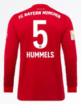 Mats Hummels Bayern Munich 19/20 Long Sleeve Home Jersey
