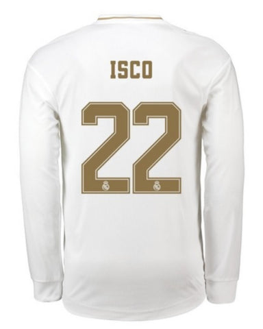 Isco Real Madrid Long Sleeve 19/20 Home Jersey