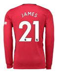 Daniel James Manchester United 19/20 Long Sleeve Home Jersey