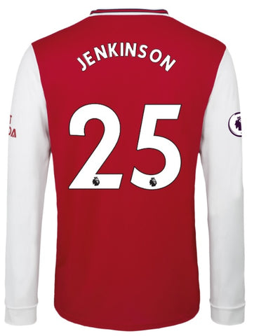 Carl Jenkinson Arsenal Long Sleeve 19/20 Home Jersey
