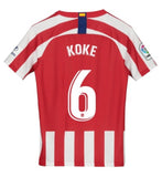 Atletico Madrid Koke Kids 19/20 Home Jersey