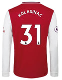 Sead Kolasinac Arsenal Long Sleeve 19/20 Home Jersey