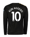 Sergio Kun Aguero Manchester City LS 19/20 Away Jersey