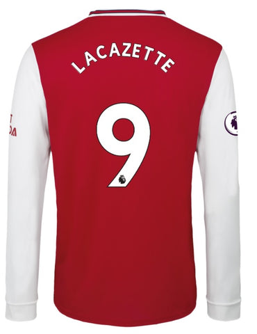 Alexandre Lacazette Arsenal Long Sleeve 19/20 Home Jersey