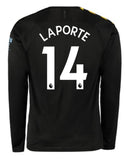 Man City Laporte Long Sleeve 19/20 Away Jersey