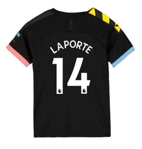Aymeric Laporte Manchester City Youth 19/20 Away Jersey